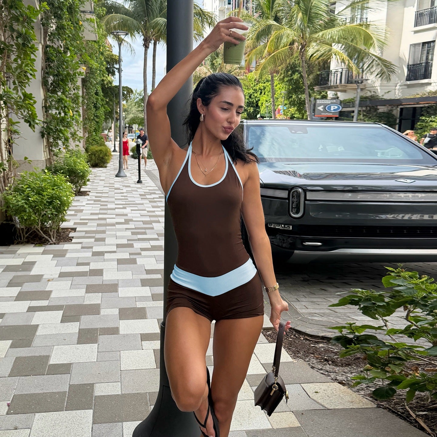 Women's Halter Backless Jumpsuit