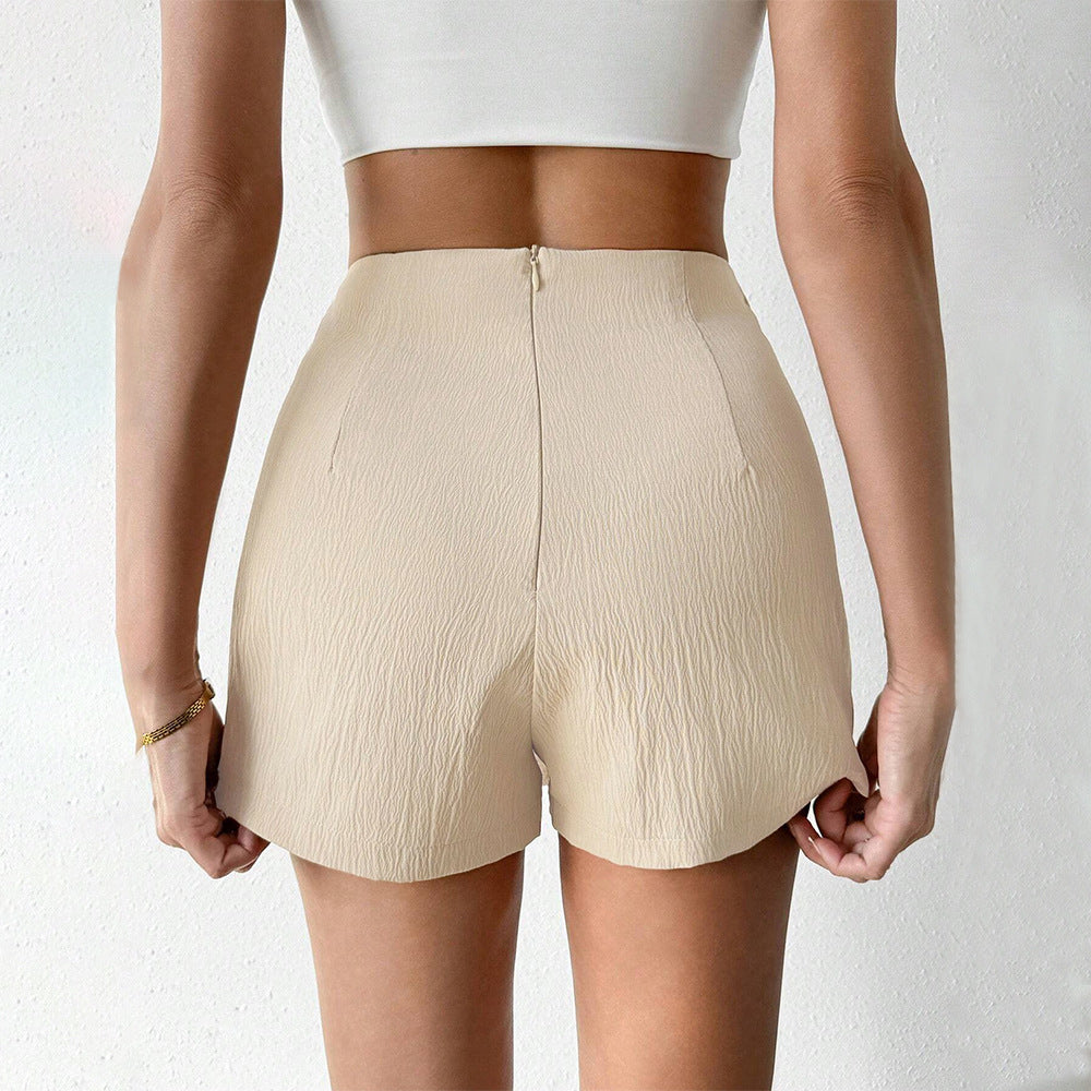 Women’s Lace-Up Side-Waist Culotte Shorts