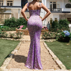 Women's Lace Backless Dress