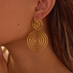 Women's Statement Stainless Steel Earrings