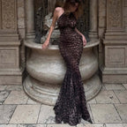Women's Leopard Halter Maxi Dress