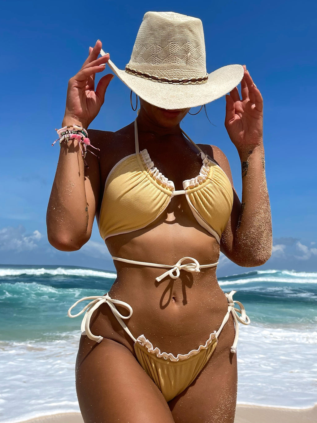 Sunken Stripe Bikini Swimwear
