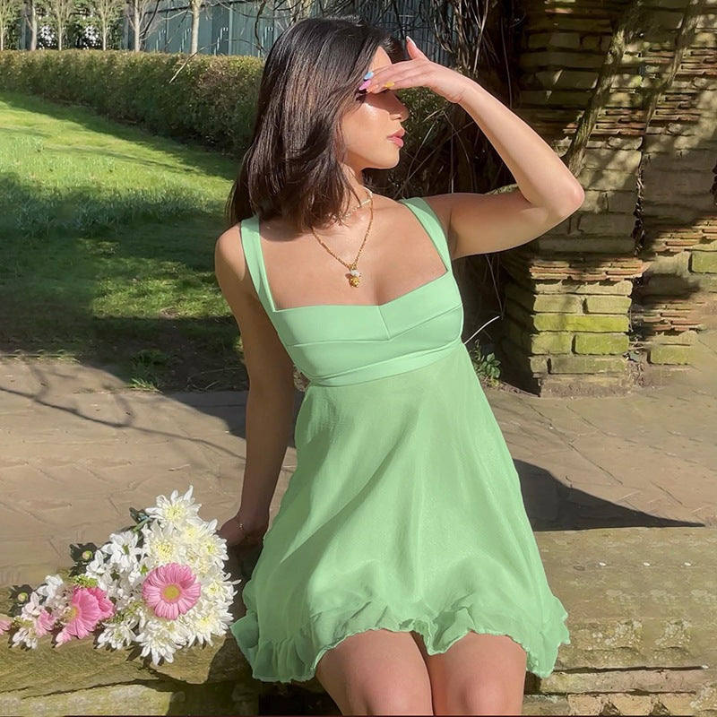 Women's Off-Shoulder Mesh Dress