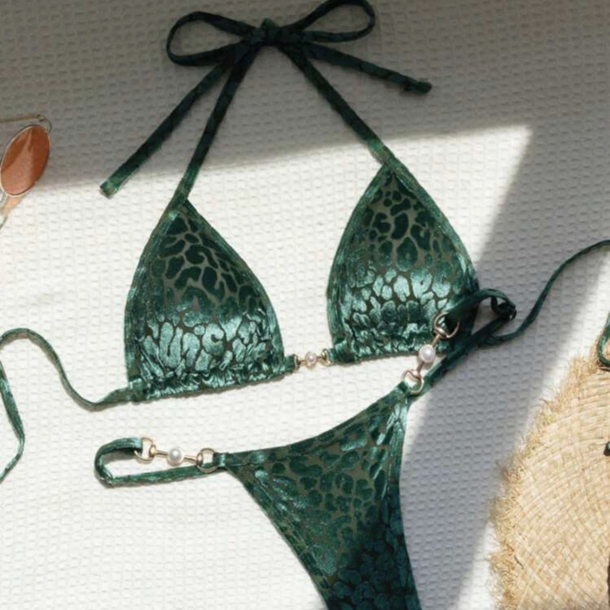 Shaped Pearl Bikini Swimwear