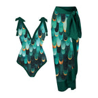 Multi Color One-piece Swimwear