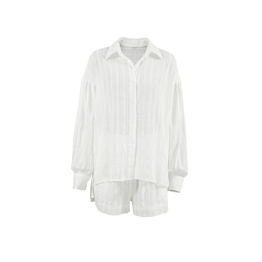 Comfort White Pajamas Lingerie