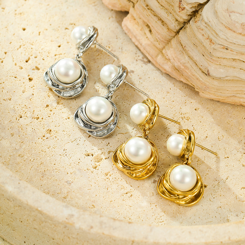 Pearl Stud Earrings