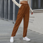 Wear Solid Color Corduroy Pants