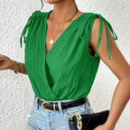 Contrast Color Sleeveless Jumpsuit for Women