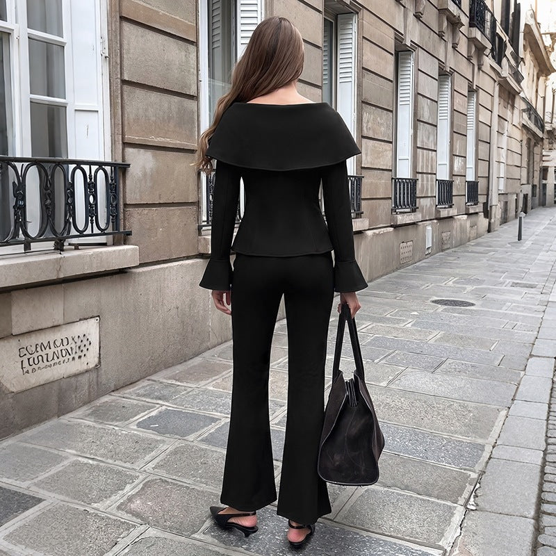 Women Clothing Two Piece Set Autumn Winter off the Shoulder