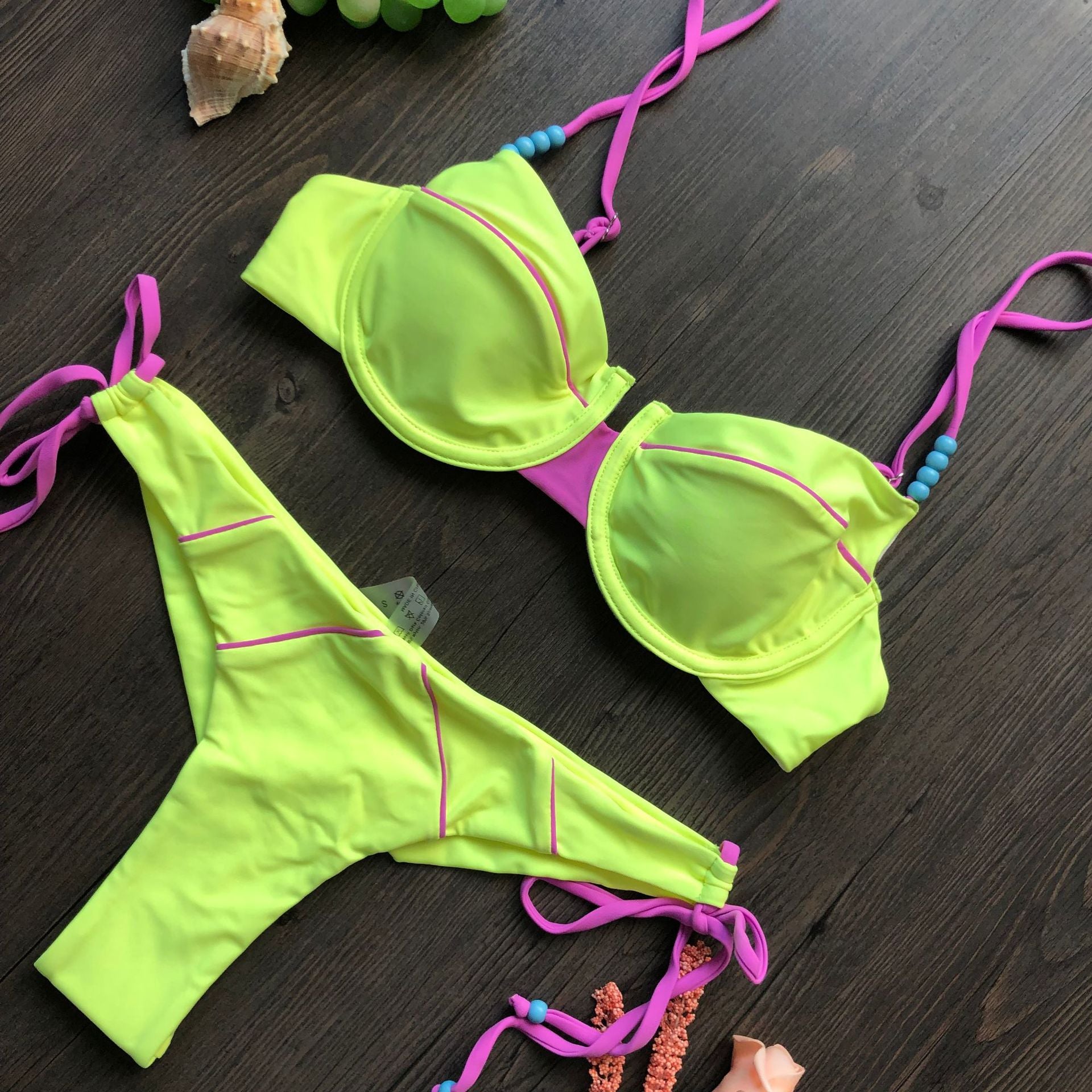 Sunken Stripe Bikini Swimwear