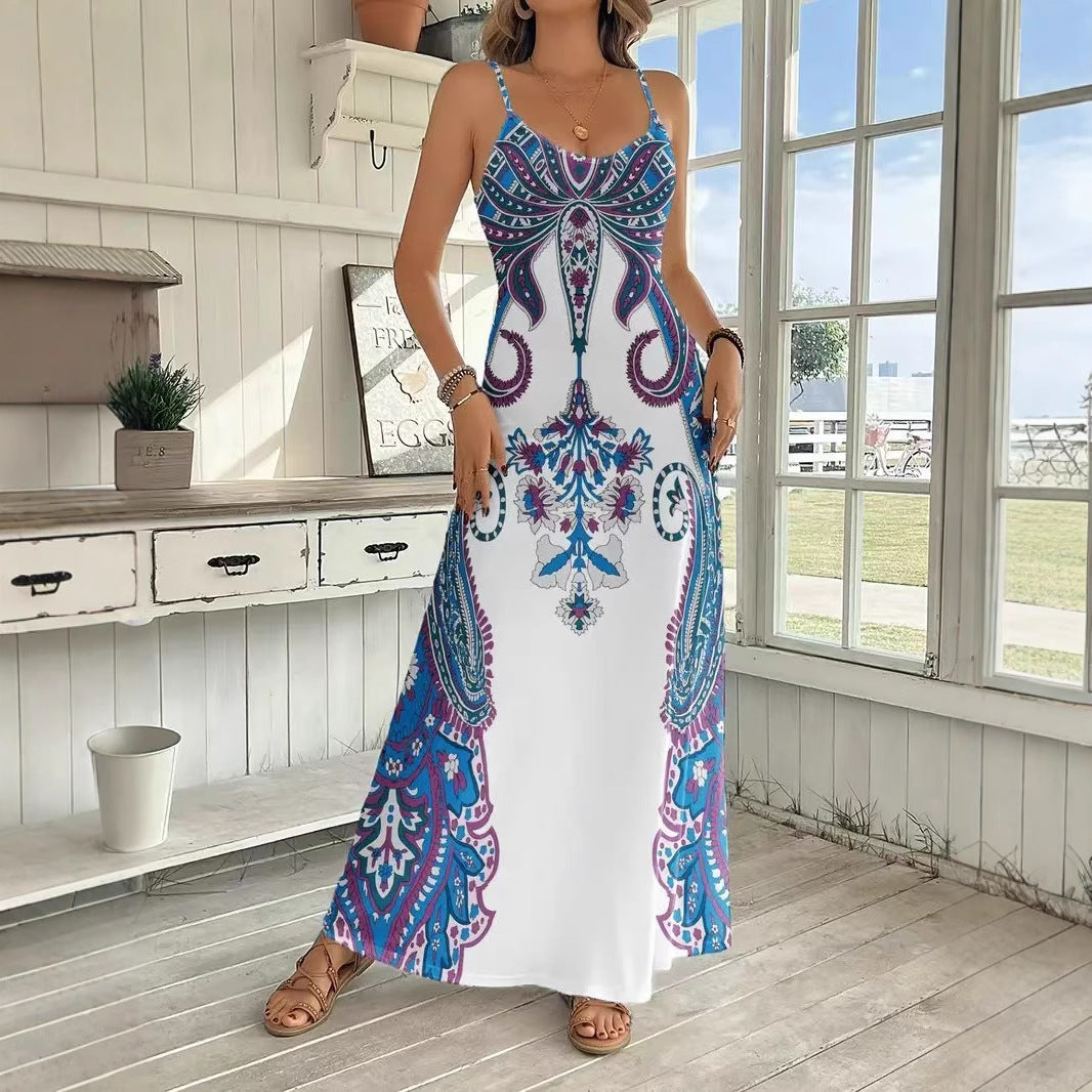 Floral V-Neck Sleeveless Jumpsuit