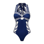 Blue One-Piece Swimsuit