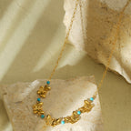 Trend Five Butterfly Necklace 18K Gold Personalized