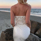 's Sequin Sequined Frayed Beach Vacation Tube Top