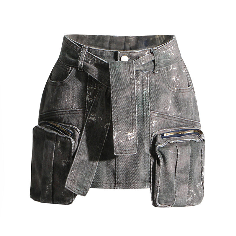 Personalized Vintage Sheath Spring Summer Camouflage Skirt