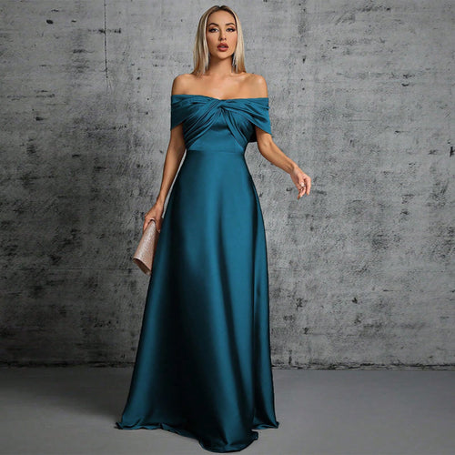 Women's Off-Shoulder Cocktail Evening Dress
