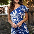 Shoulder Bubble One-piece Swimwear