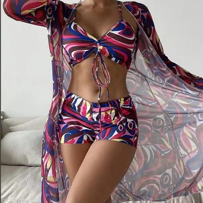 Three Split Bikini Swimwear
