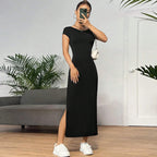 Women's Backless Cutout Sleeveless Split Dress