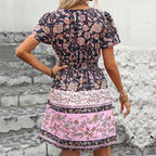 Bohemian Floral Print Dress
