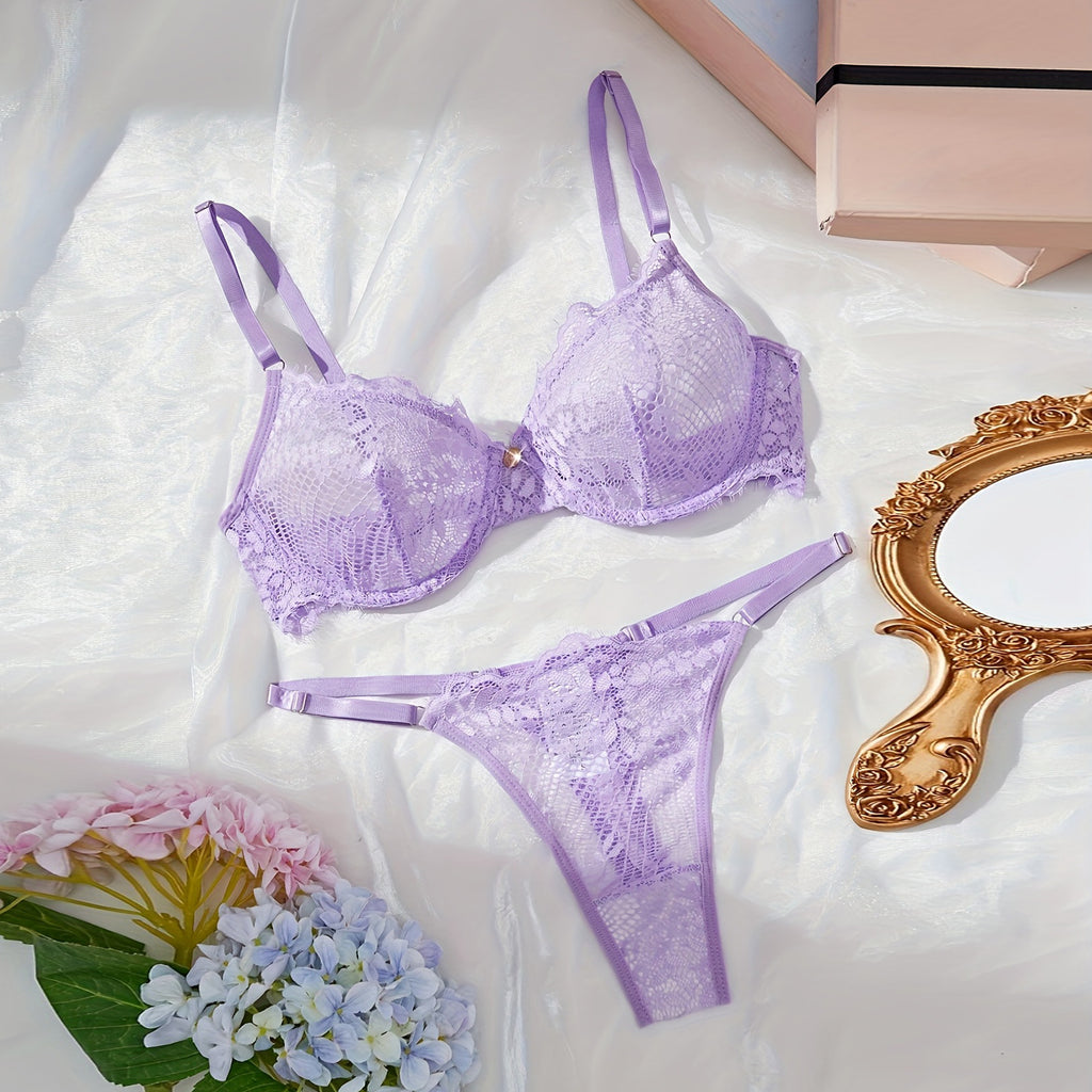 Lace Memory Bra Set Lingerie
