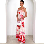 Strap Summer Printed Strap A-Line Dress