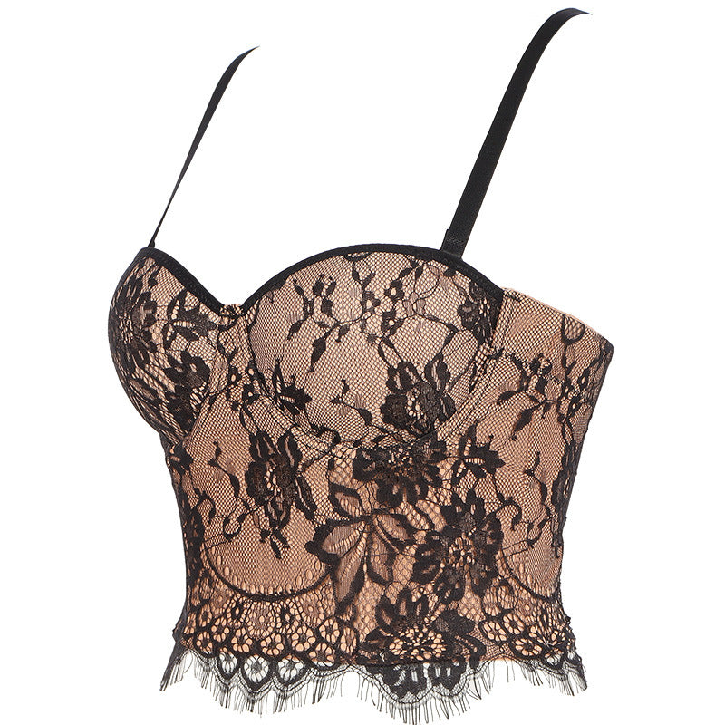 Women's Lace Sweetheart Tube Top