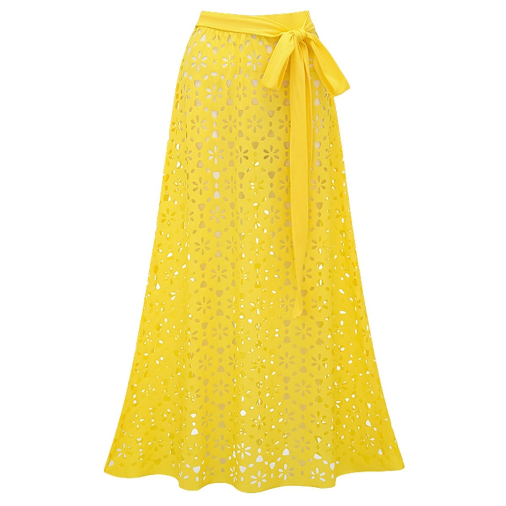 Yellow long dress