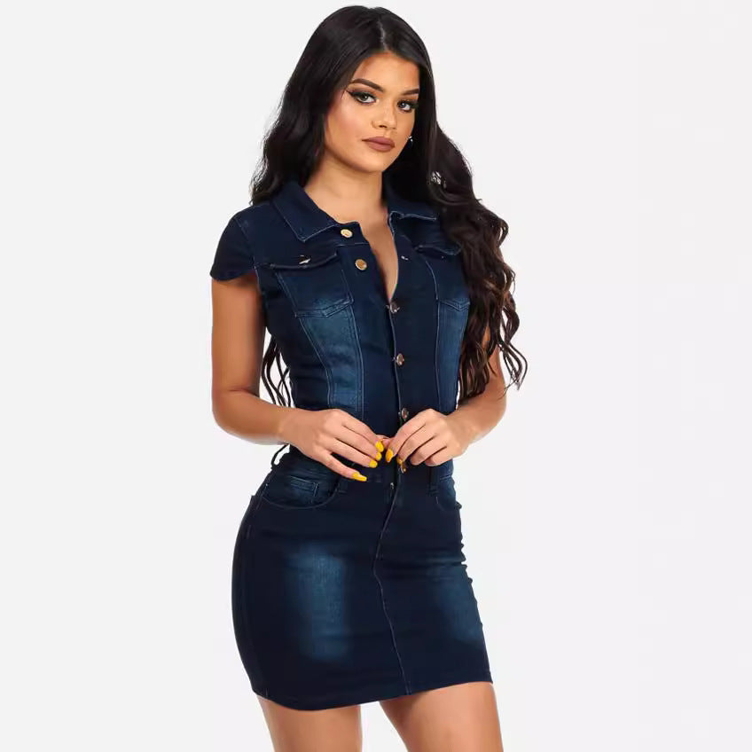 Denim Hip Dress
