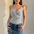 Women’s Twist-Front Slim Camisole Top