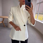 Women's Satin One-Button Coat