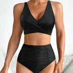 Solid One-piece Swimwear