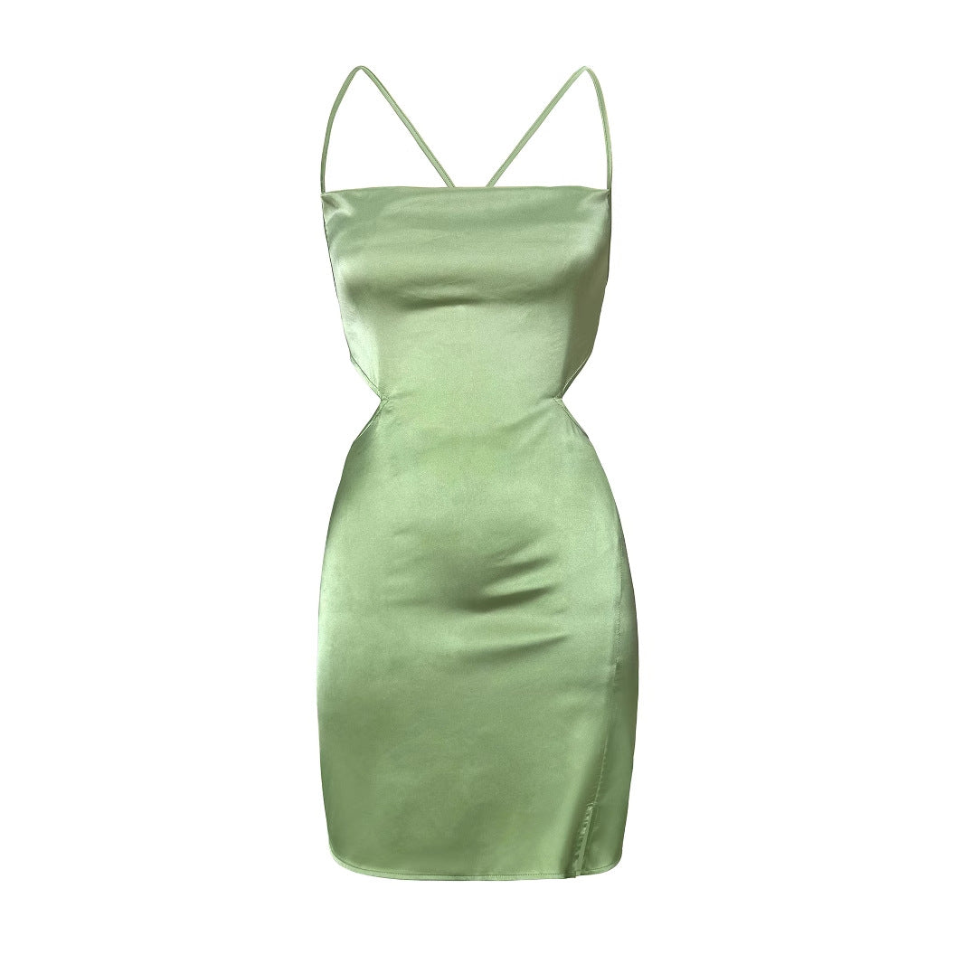 Women's Lace Backless Dress