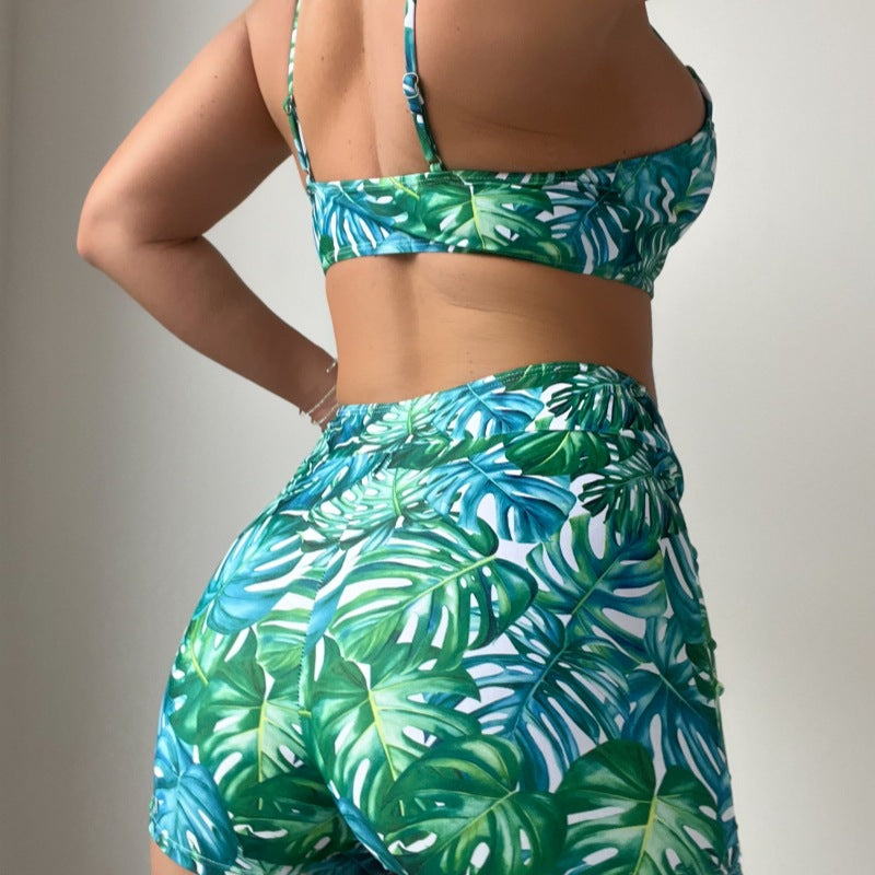 Tropical Plant Bikini Swimwear