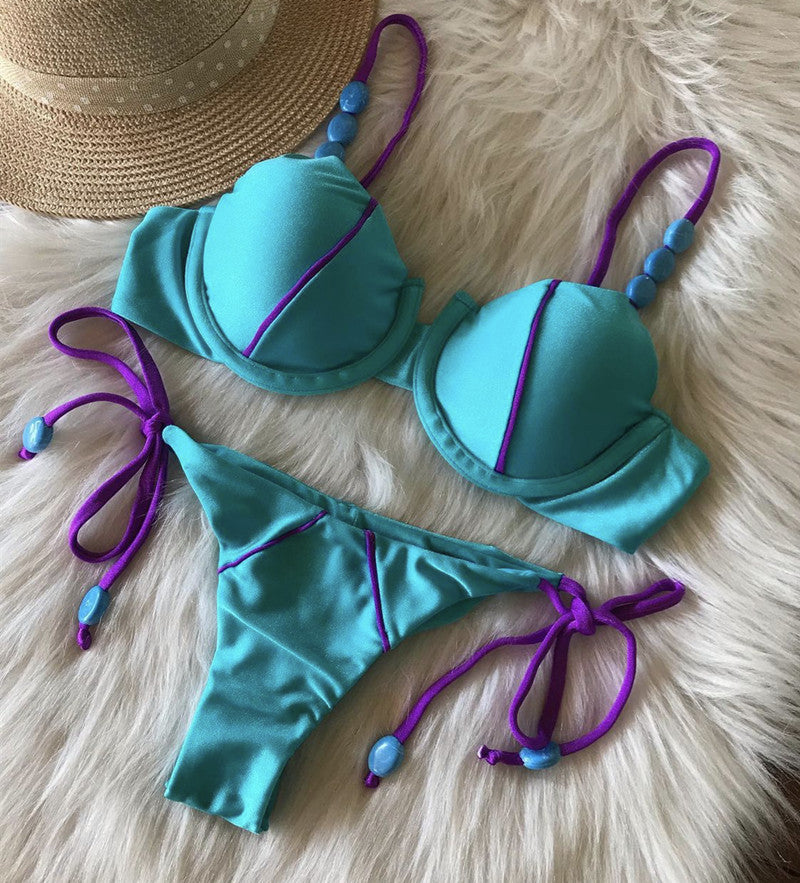 Sunken Stripe Bikini Swimwear