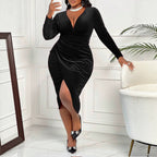 Women's Sheath Velvet Dress