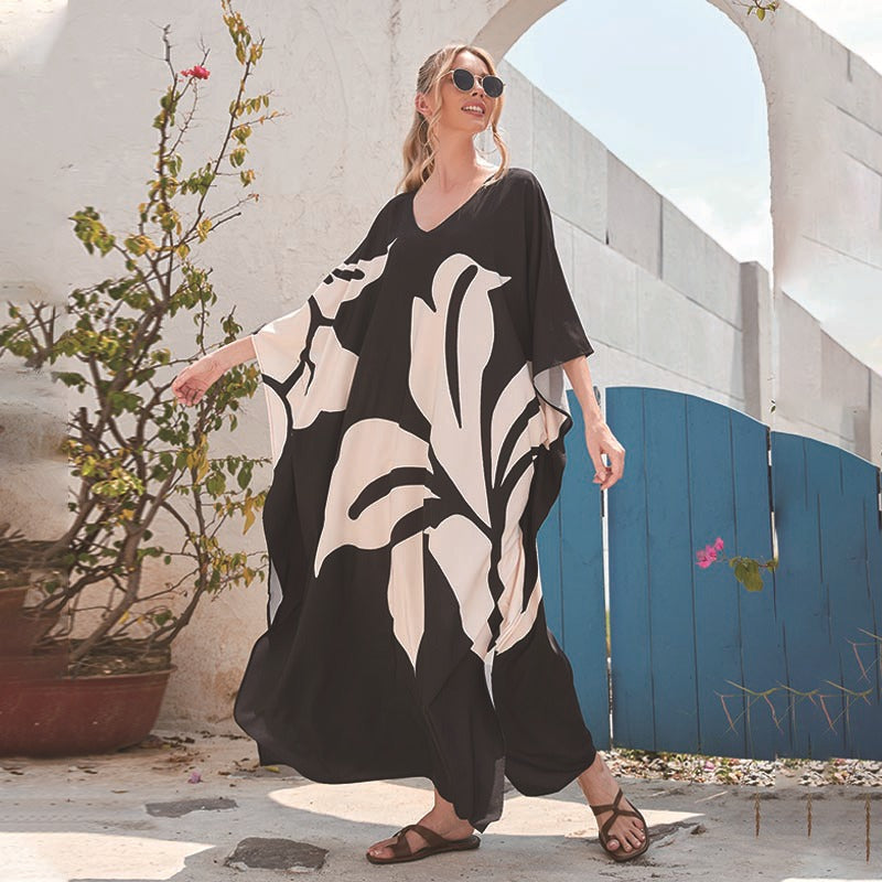 Polyester Printed Cover Up Swimwear
