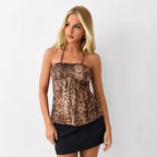 Women's Leopard-Print Tube Top