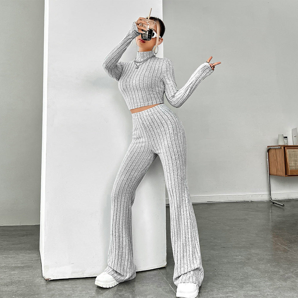 Women's Casual Gray Sports Set