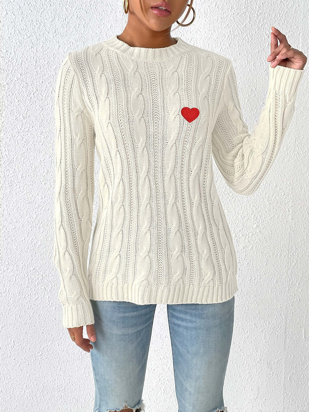 White Love Heart