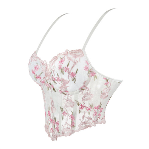 Breathable Double Shoulder Strap Mesh Tube Top