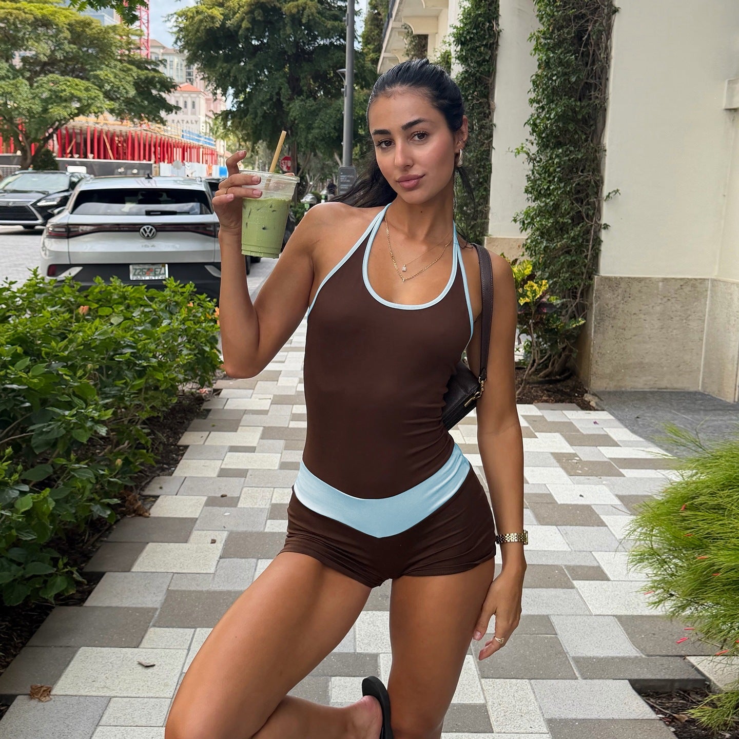 Women's Halter Backless Jumpsuit