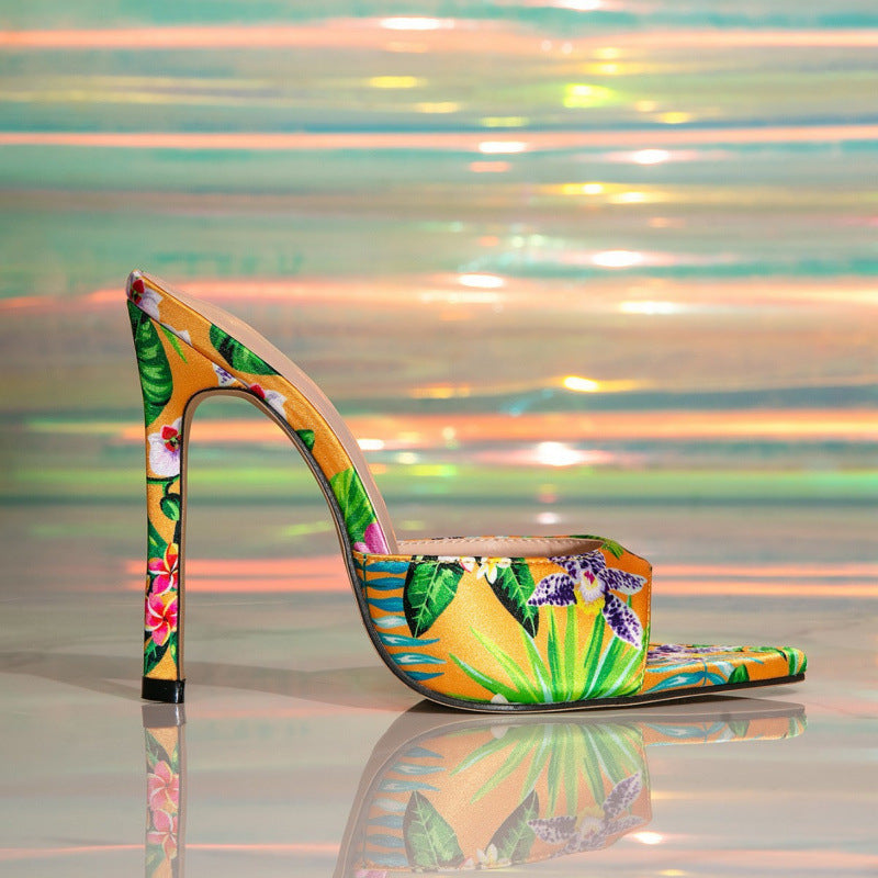 Women's 's Printed Stiletto Party Sandals