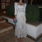 Women's Floral Long Sleeve Dress