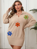 Khaki 3 Wool Flowers