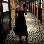 Women's Lace-Trim Maxi Dress