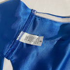 's Back Lace Up Satin Wrapped Chest Solid Color Triangular