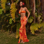 Print Beach One-piece Swimwear