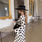 Polka-Dot A-Line Dress